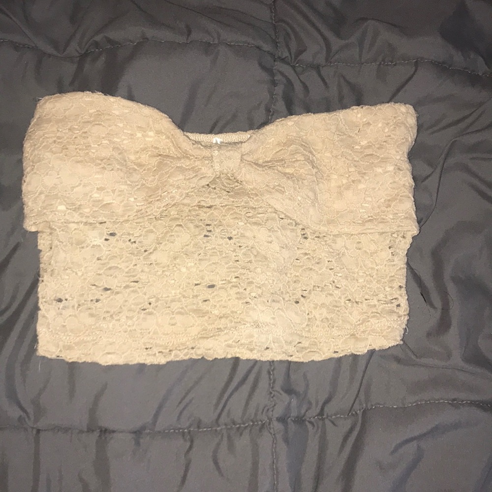 Tan lace bandeau
